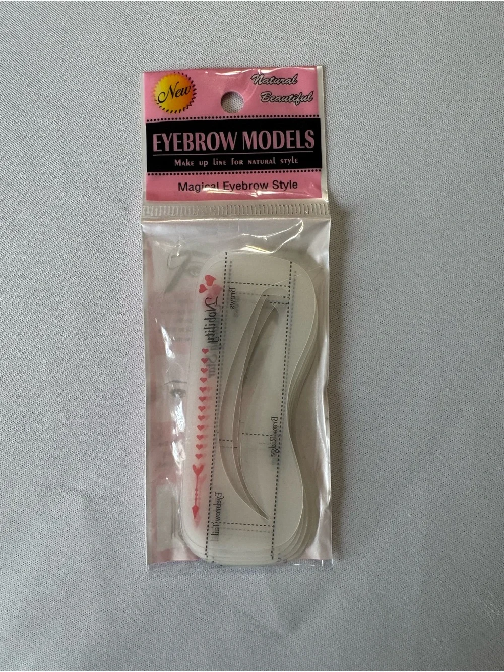 Eyebrow Models Soft Silicone Eyebrow Stencil Set of 10